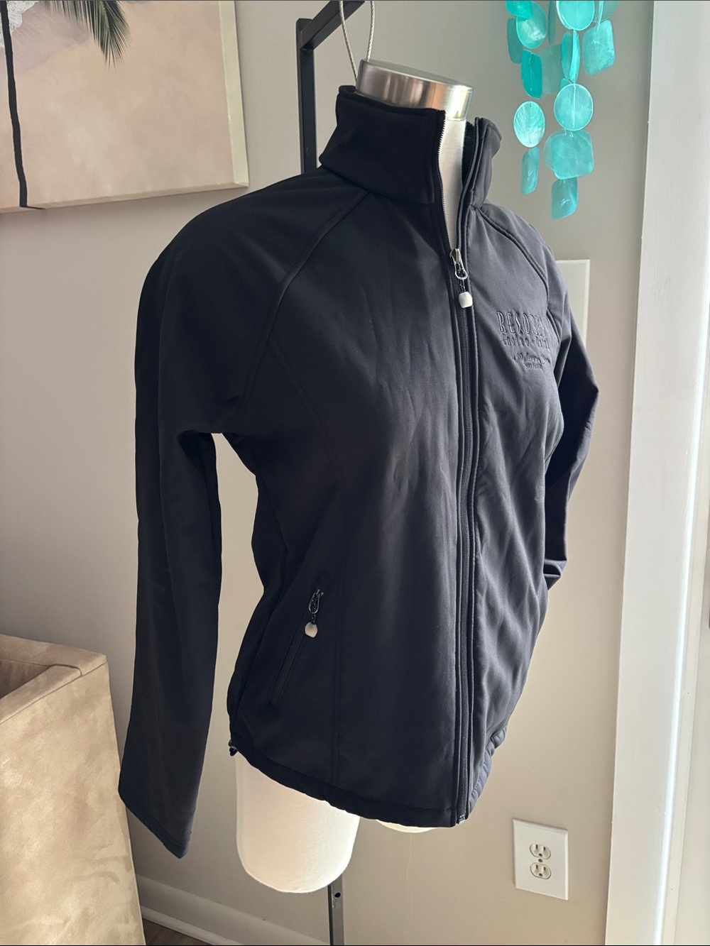 Women’s Black Zip-Up Utility Jacket